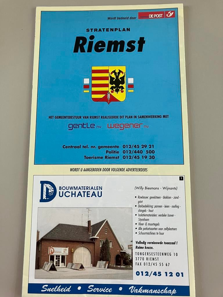 Stratenplan RIEMST., Boeken, Ophalen of Verzenden