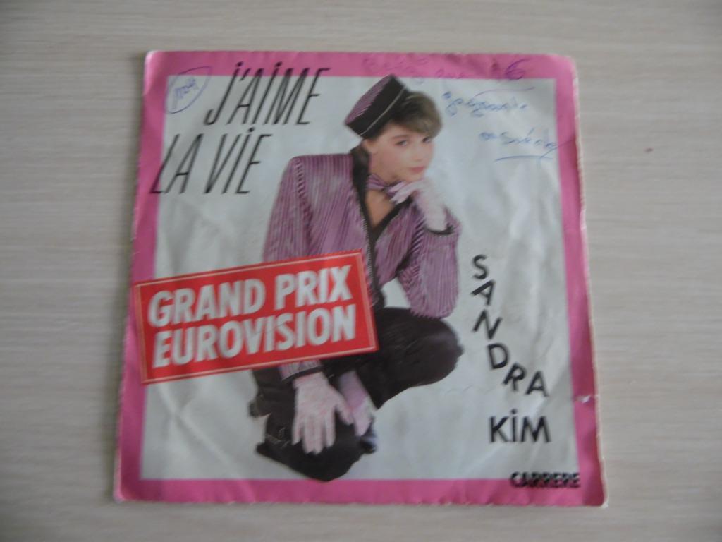 J'AIME  LA VIE   SANDRA  KIM      EUROVISION  1986, CD & DVD, Enlèvement ou Envoi, Comme neuf, Autres formats
