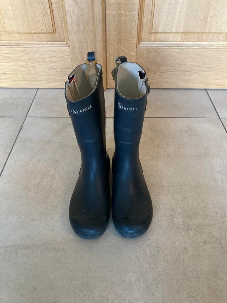 aigle : laarzen donker blauw ., Ophalen, Zo goed als nieuw, Laarzen