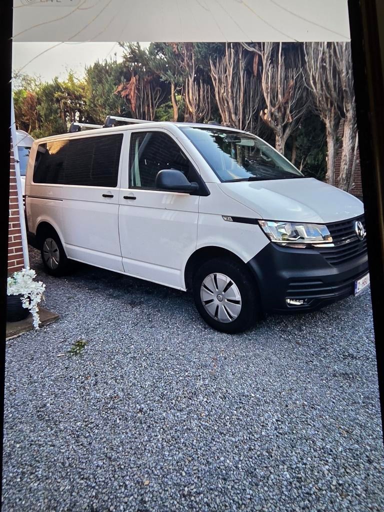 auto volgende transporter T6 9e plaats, Auto's, Volkswagen, Automaat, 4 deurs, Stof, Wit