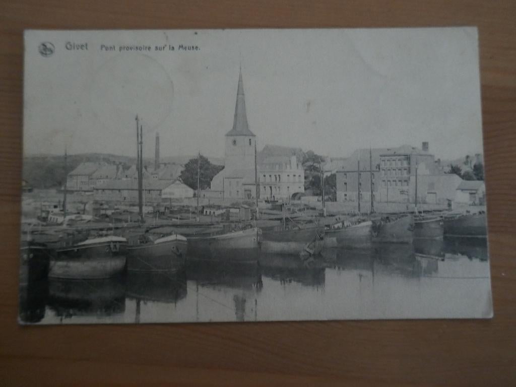 givet pont provisoire sur la meuse FELDPOST, Verzamelen, Verzenden, Gelopen, Frankrijk