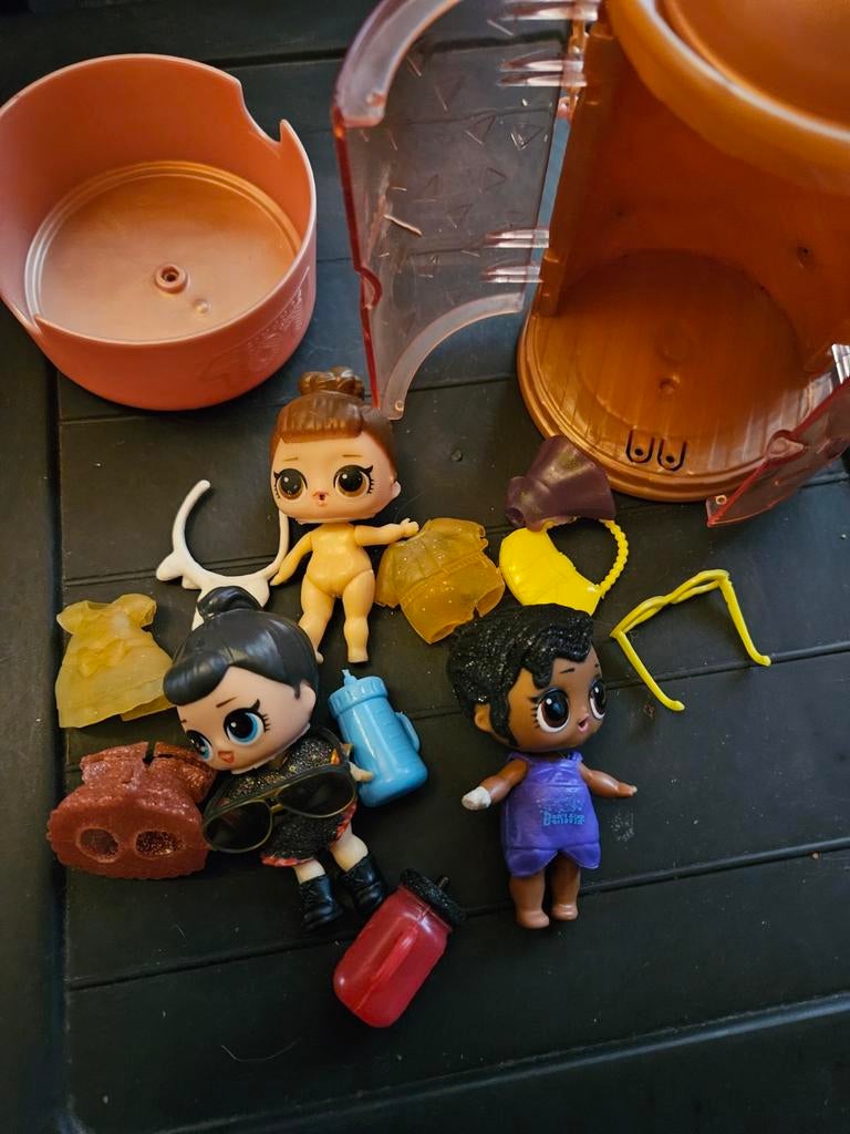 3 poupée  lol avec accessoires  à venir  chercher ou je peux, Ophalen of Verzenden, Gebruikt