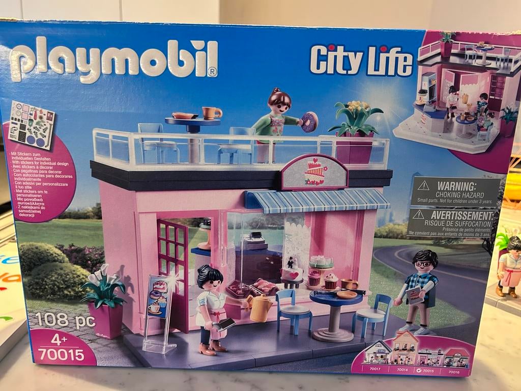 Koffiehuis en slush verkoper - Playmobil 70015 & 70251, Ophalen, Zo goed als nieuw