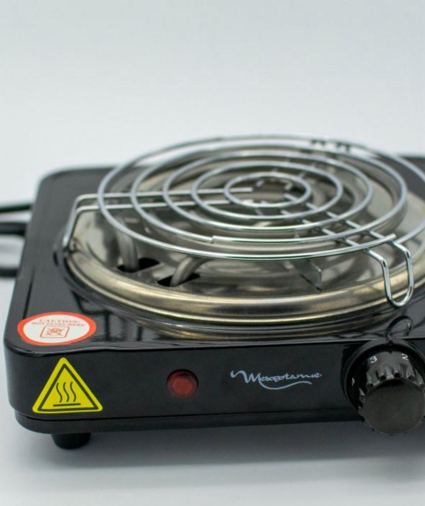 MESOPOTAMIE HOUTSKOOLAANSTEKER 1000W- Elektrische Brander, Ophalen, Nieuw