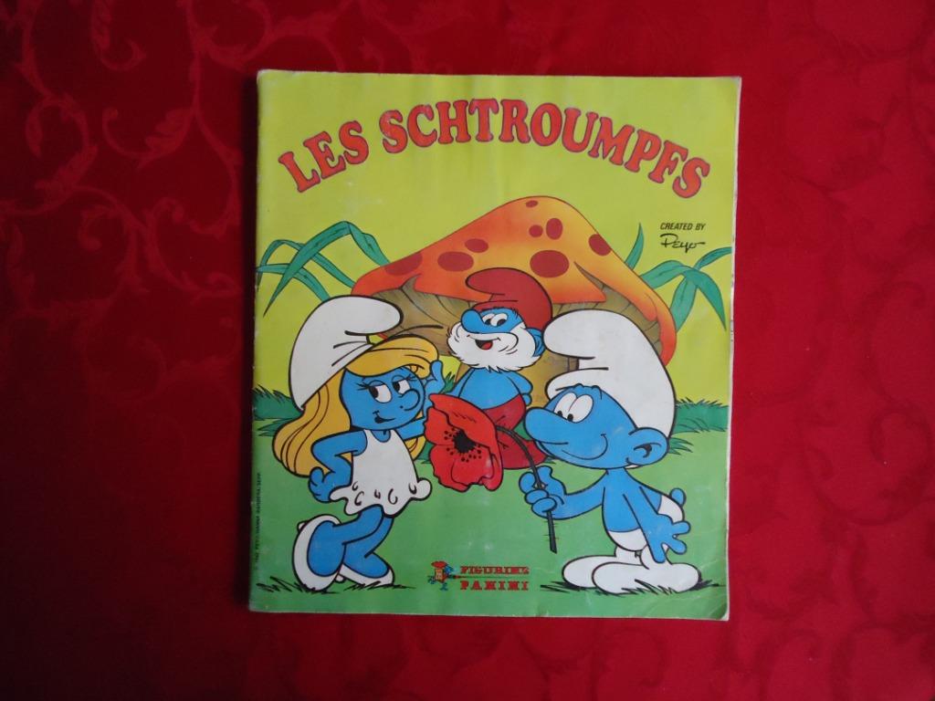 ALBUM D'AUTOCOLLANTS PANINI LES SCHTROUMPFS COMPLET, Enlèvement ou Envoi, Comme neuf, Autocollant