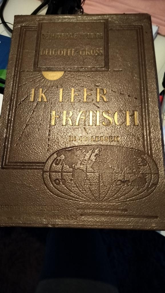 IK LEER FRANSCH in 40 lessen frans leerboek uit 1939, Ophalen of Verzenden, Gelezen, Niet van toepassing