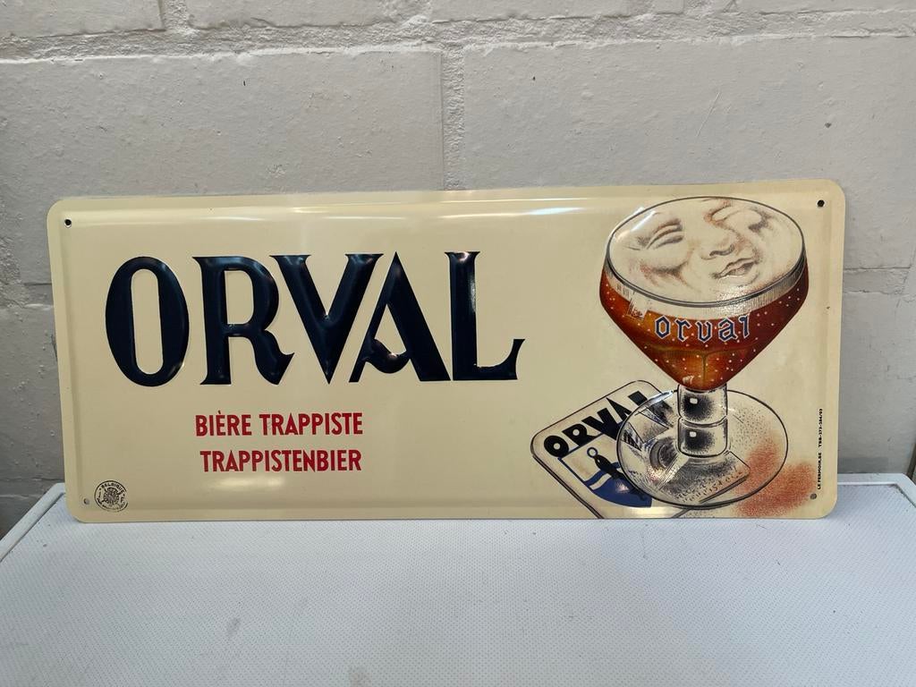 Orval blikken bordje 2003 ( 49,5 op 21), Enlèvement ou Envoi, Comme neuf
