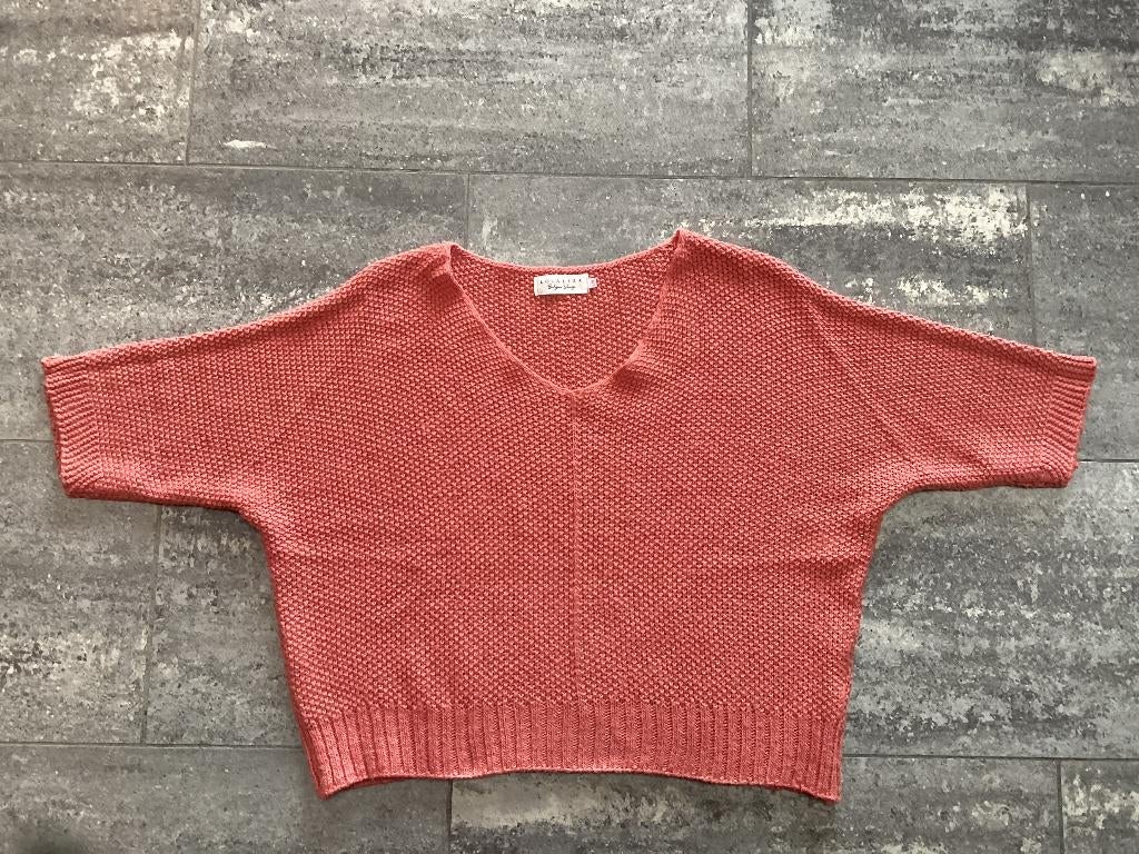 Pull oversize L&L, Taille 42/44 (L), Rose, Comme neuf, Lola-liza