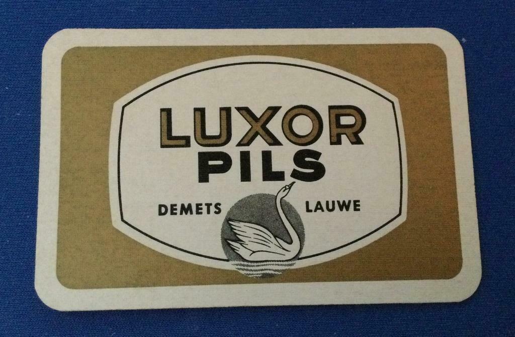 Speelkaart brouwerij bier Luxor pils Demets Lauwe, Verzamelen, Ophalen of Verzenden, Zo goed als nieuw