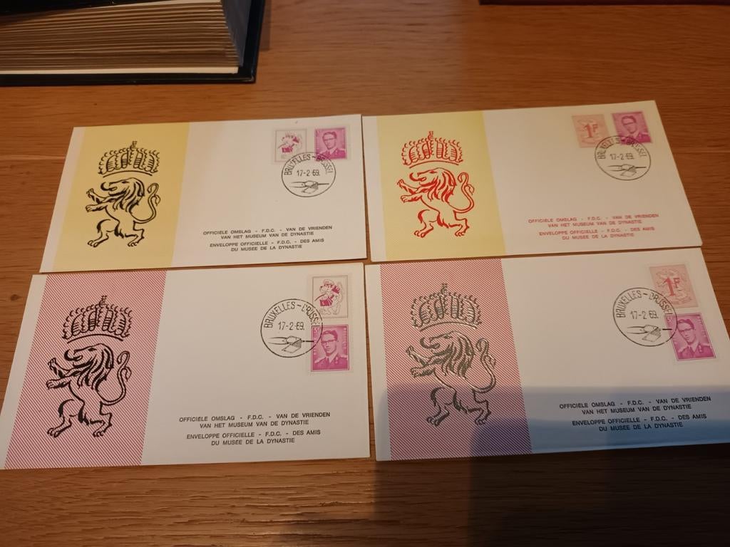 Carnet de 4 timbres FDC 1/2 Museum Dynasty, Timbres & Monnaies, Timbres | Enveloppes premier jour, Enlèvement ou Envoi, Non décrit