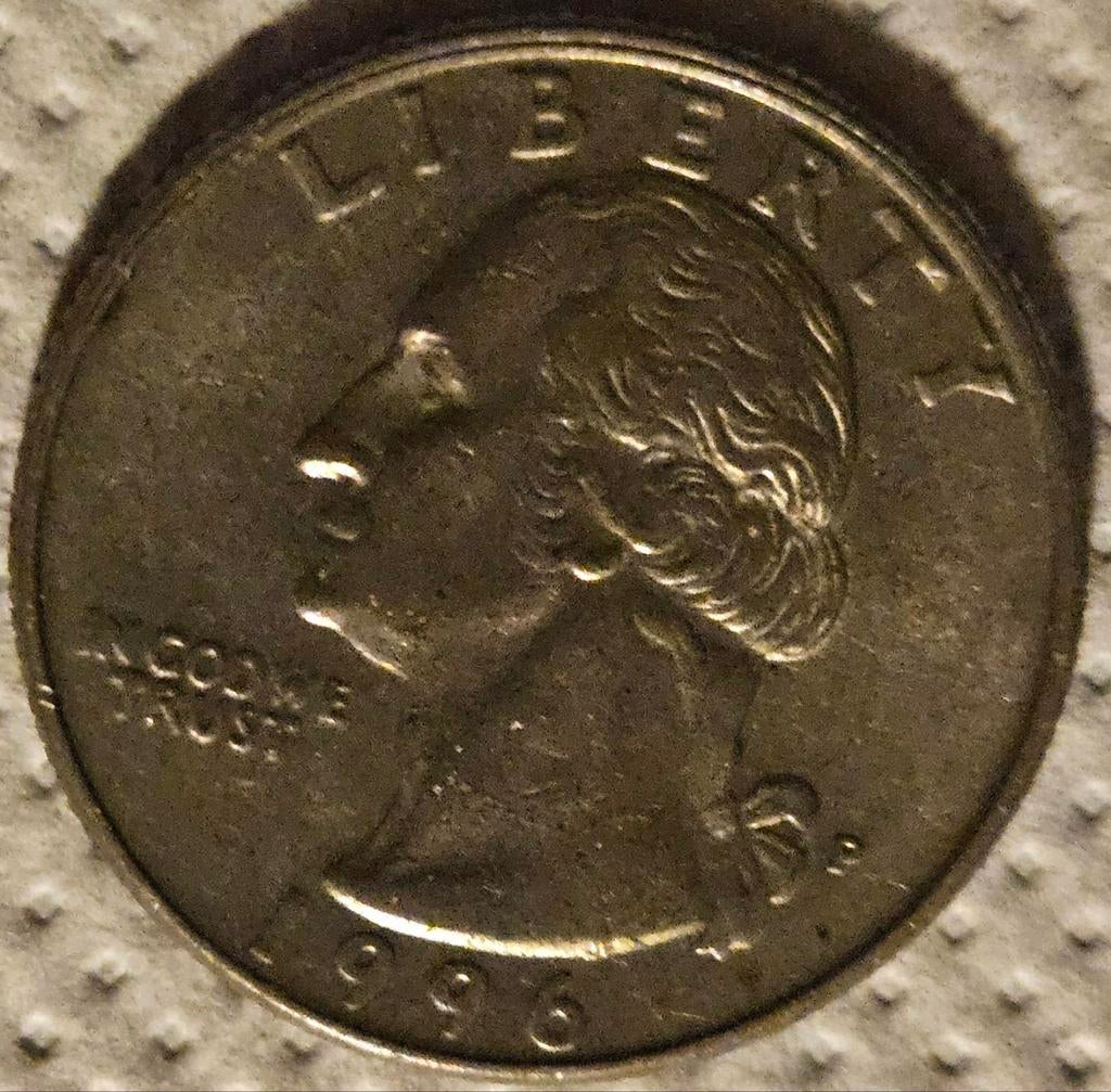 Amerikaanse Washington quarter dollar 1996, Ophalen of Verzenden