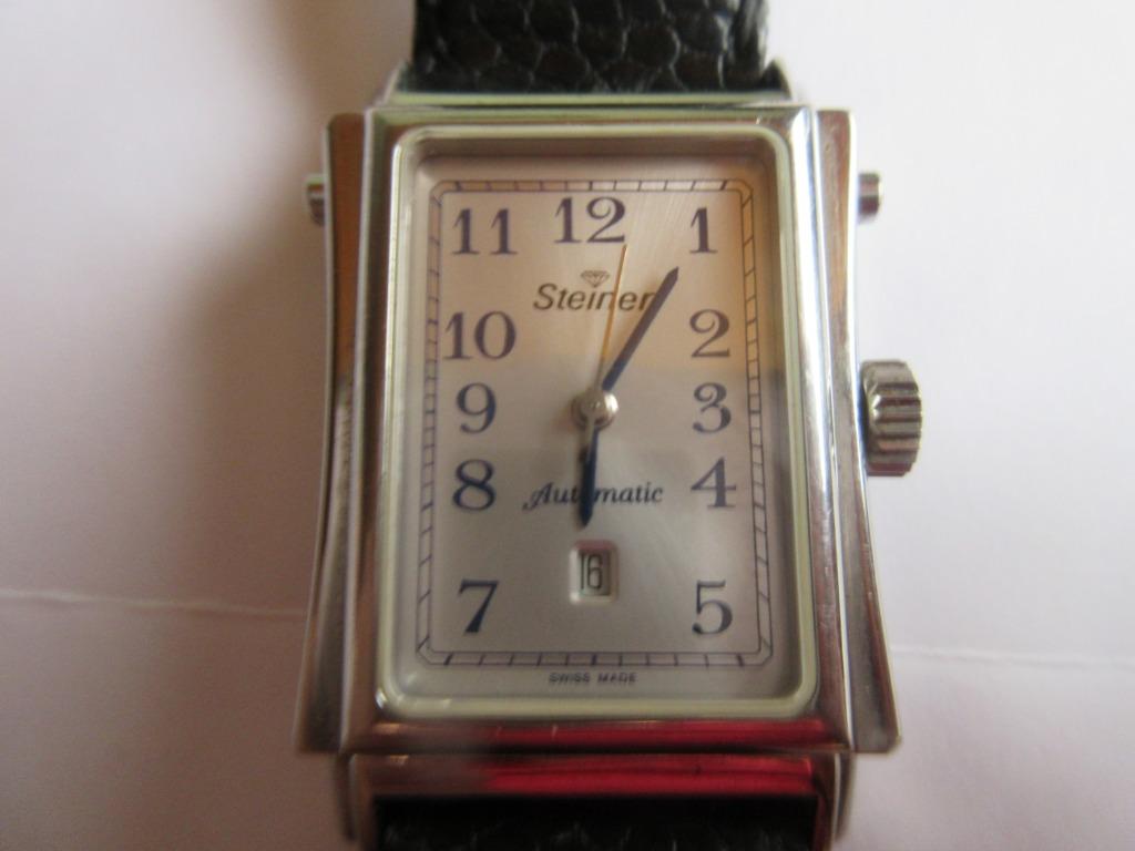 montre automatic Vertigo réversible N3/21 Swiss made, Montre-bracelet, Enlèvement ou Envoi, Cuir, Utilisé