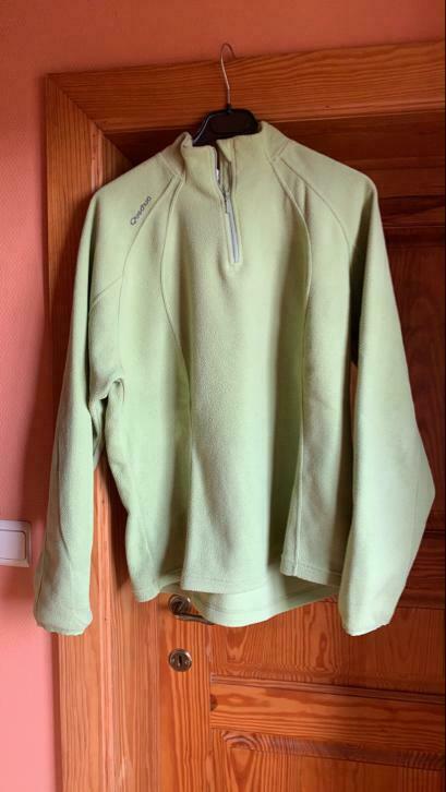 Polaire Quechua, Gedragen, Maat 56/58 (XL), Groen, Wandelen of Outdoor