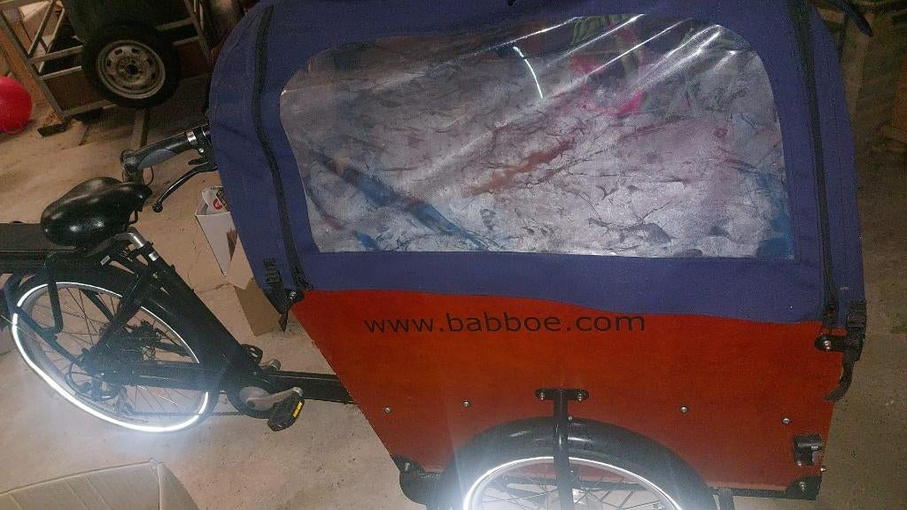 electrische bakfiets Babboe Big, 4 kinderen of meer, Huif, Zo goed als nieuw, Ophalen