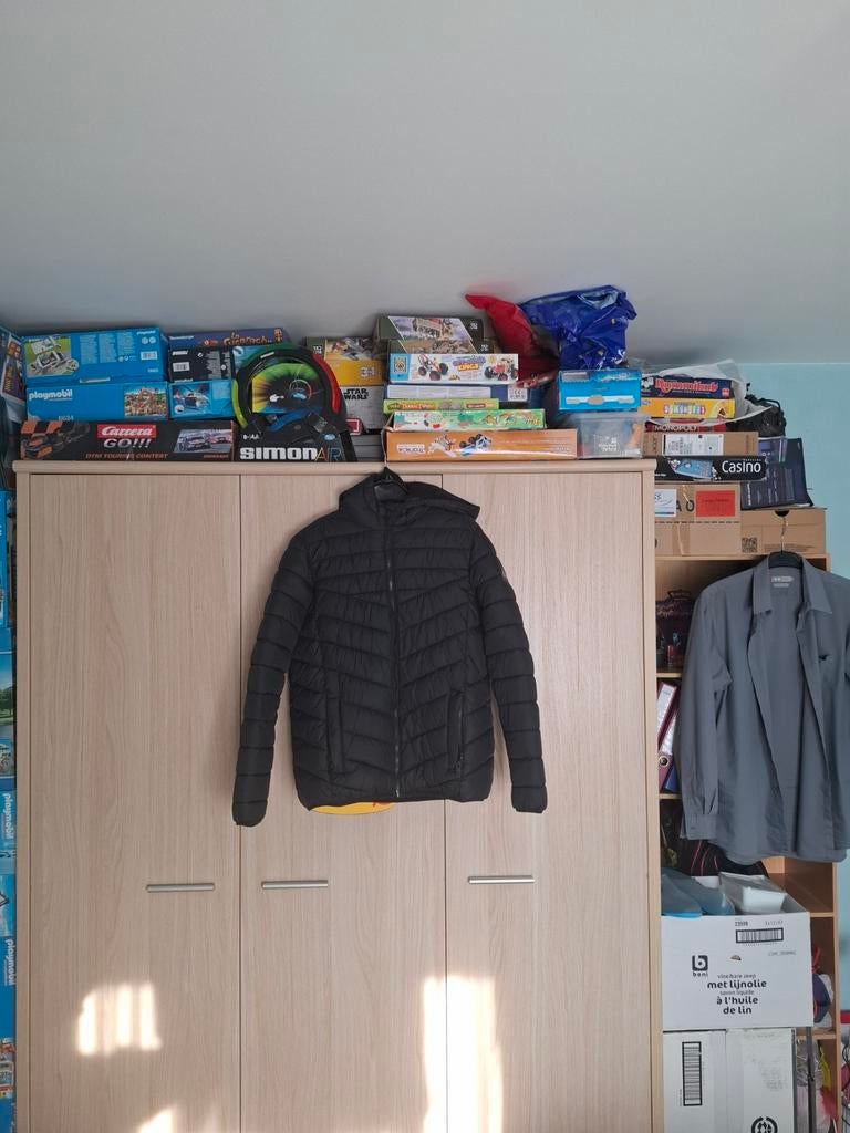 Jas zwart (maat 176) en of grijs (maat S), Kleding | Heren, Ophalen, Sandfield, Zo goed als nieuw, Grijs