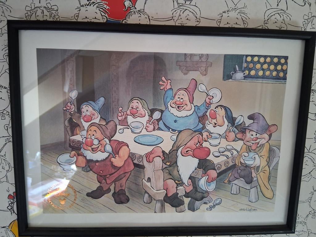 Litho Sneeuwwitje met kader, Enlèvement ou Envoi
