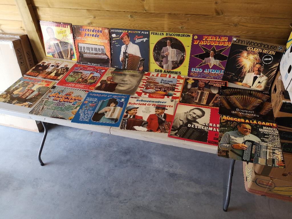 défilé d'accordéon, 60 LP, du meilleur virtuose, voir + loin, Enlèvement ou Envoi, Utilisé, 12 pouces