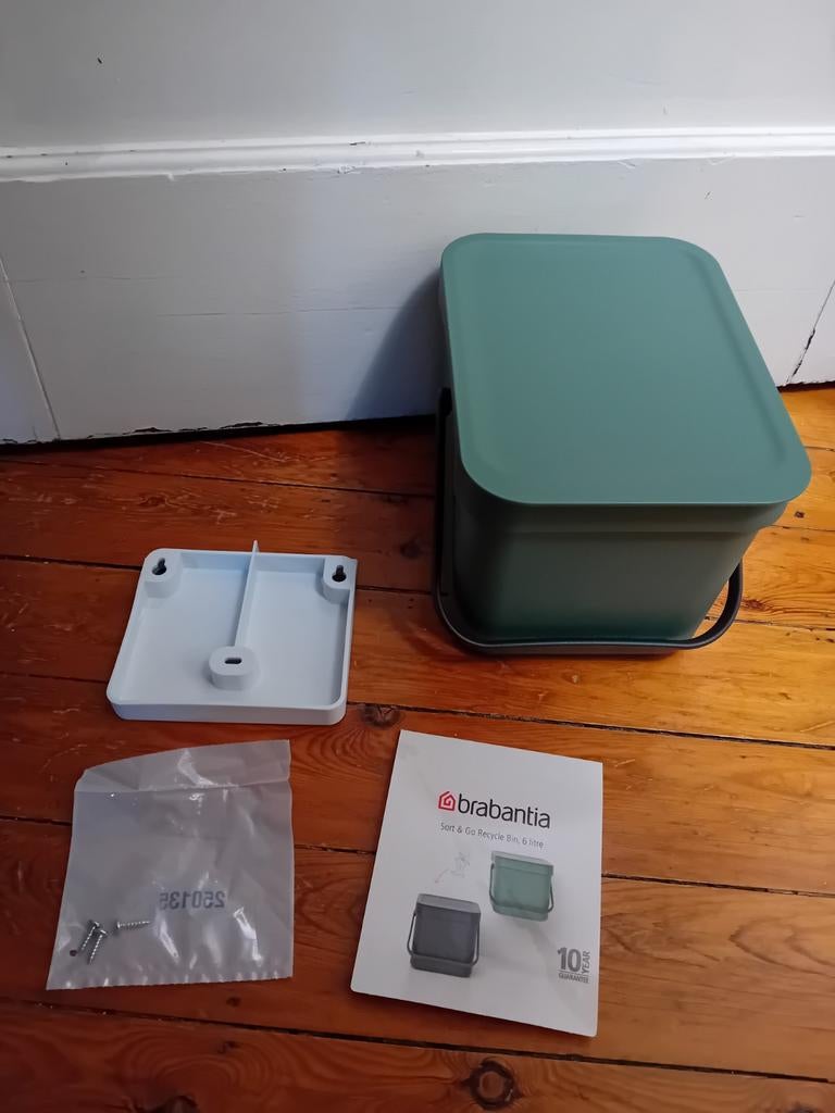 Brabantia groen vuilbakje 6 Liter, Ophalen