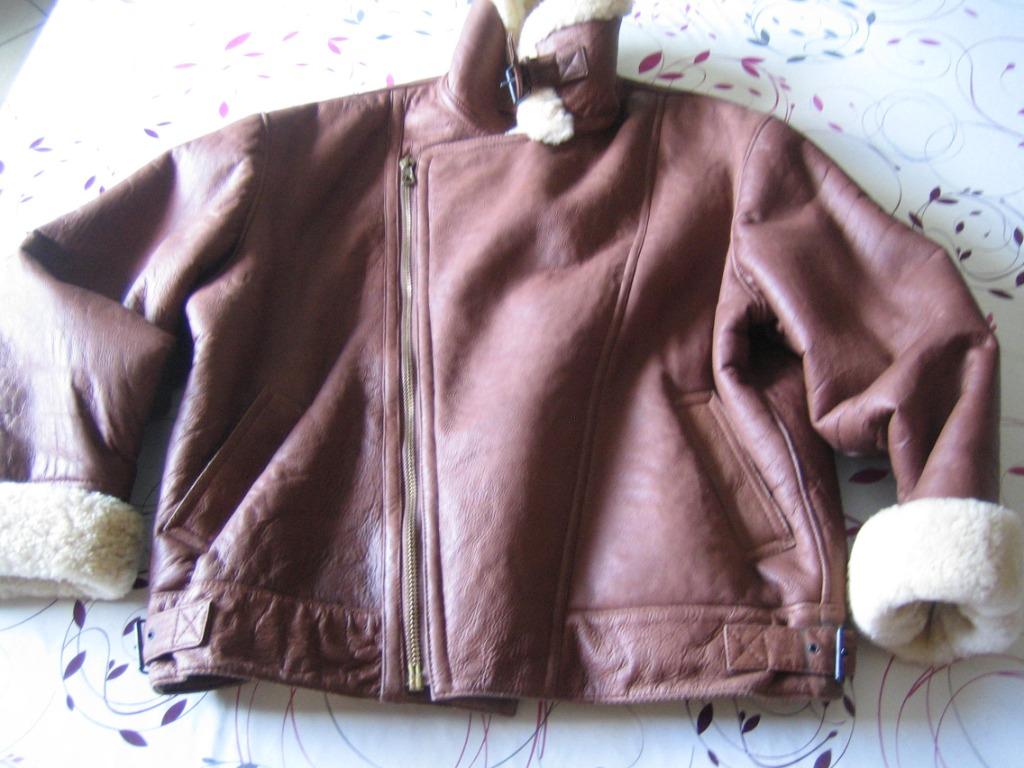 blouson mouton retourné, Neuf, Taille 52/54 (L), Brun, Enlèvement