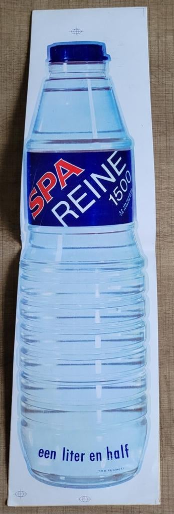 Oude, grote sticker: Spa Reine, Ophalen of Verzenden, Gebruikt, Merk