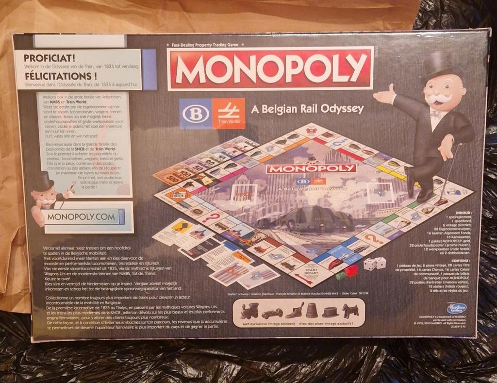 Te koop MONOPOLY COLLECTOR SNCB, Hobby en Vrije tijd, Ophalen