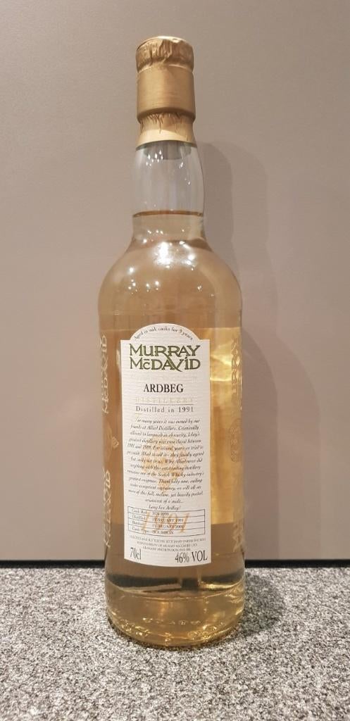 Whisky Ardbeg 1991 MM, Ophalen, Overige gebieden, Overige typen, Nieuw