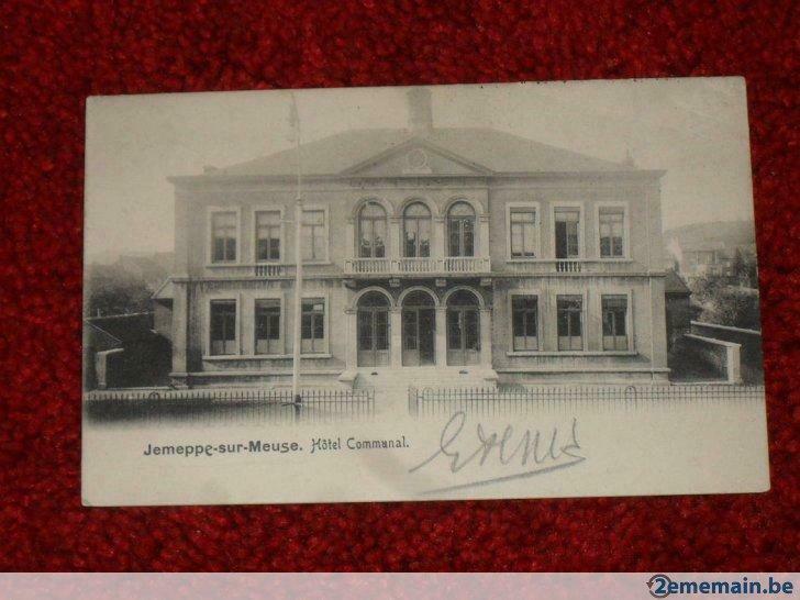 Carte postale de Jemeppe-sur-Meuse. Hôtel communal., Ophalen of Verzenden, Voor 1920, Gelopen, België en Luxemburg