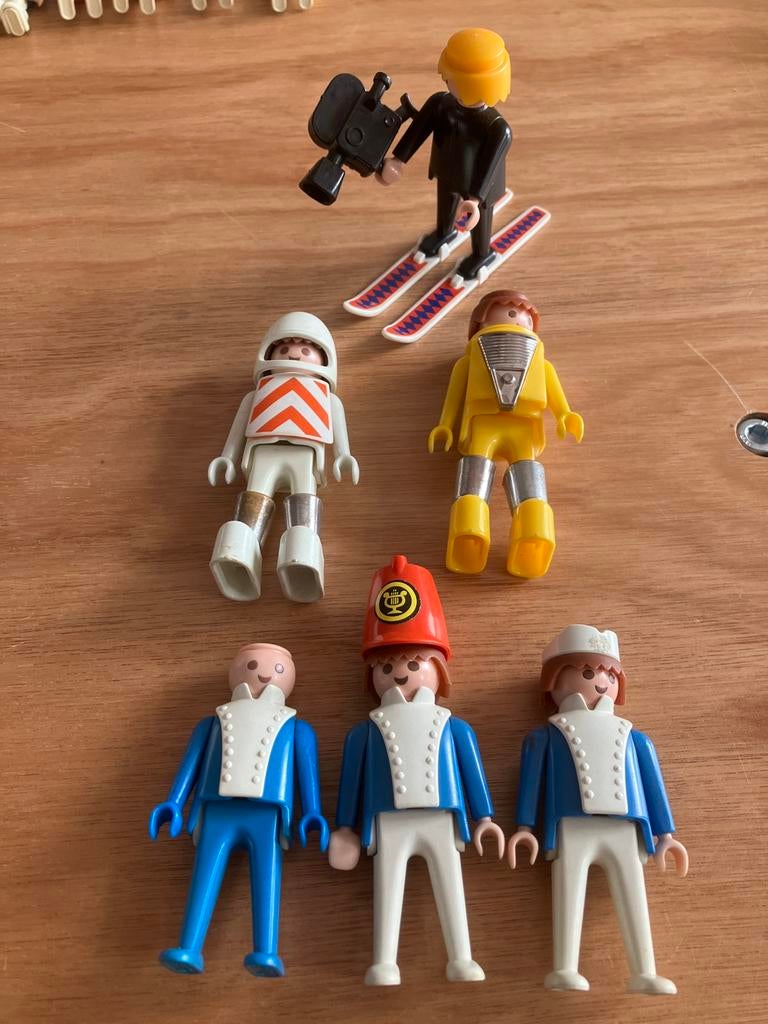 6 vintage playmobil figuren 1974 (set D), Enlèvement ou Envoi, Comme neuf