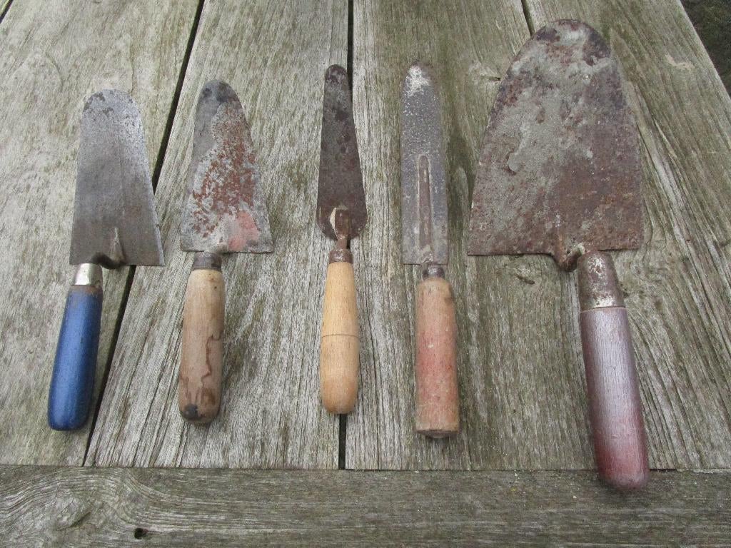 5 Truwelen en 3 voegers, Ophalen of Verzenden, Gebruikt