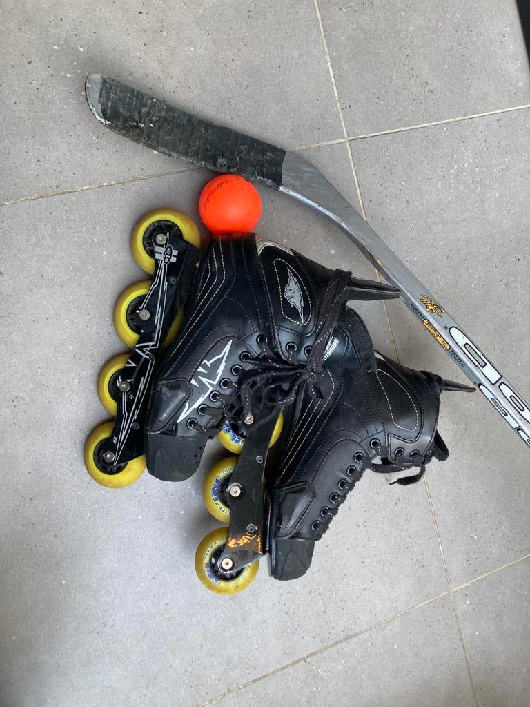Roller inline hockey Mission (taille 38/39), Sport en Fitness, Hockey, Ophalen, Gebruikt, Stick