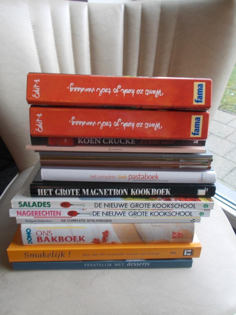 Groot lot kookboeken (18 stuks) 10kg!! in nieuwe staat!!!, Enlèvement ou Envoi, Tapas, Snacks et Dim Sum, Cuisine saine, Comme neuf