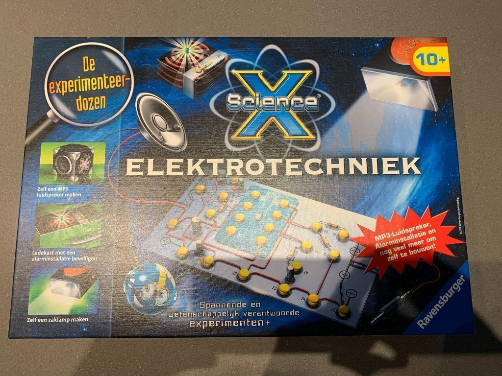 Ravensburger Elektrotechniek X-science experimenteerdoos, Ophalen of Verzenden, Zo goed als nieuw, Elektronica