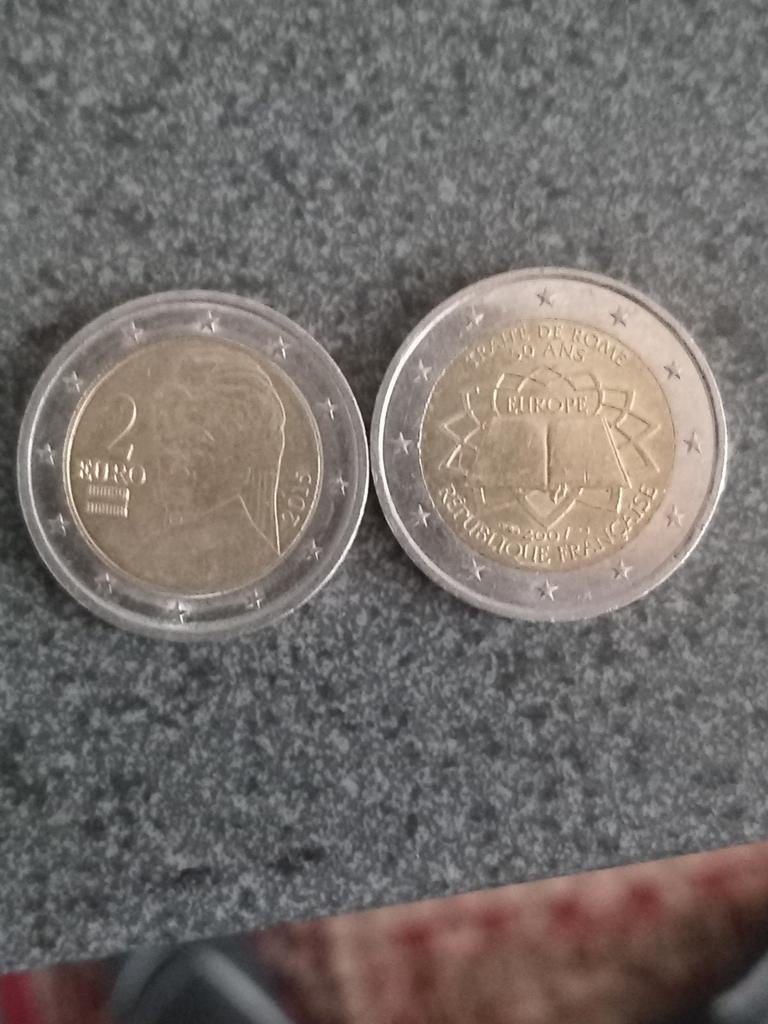 2 2euromunten zeldzaam te koop, Postzegels en Munten, Ophalen, Oostenrijk, Overige waardes, Zilver