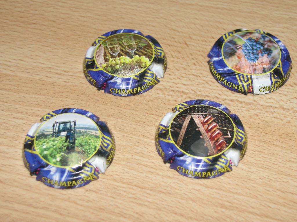 Serie Champagnecapsules (4 stuks), Ophalen of Verzenden, Nieuw