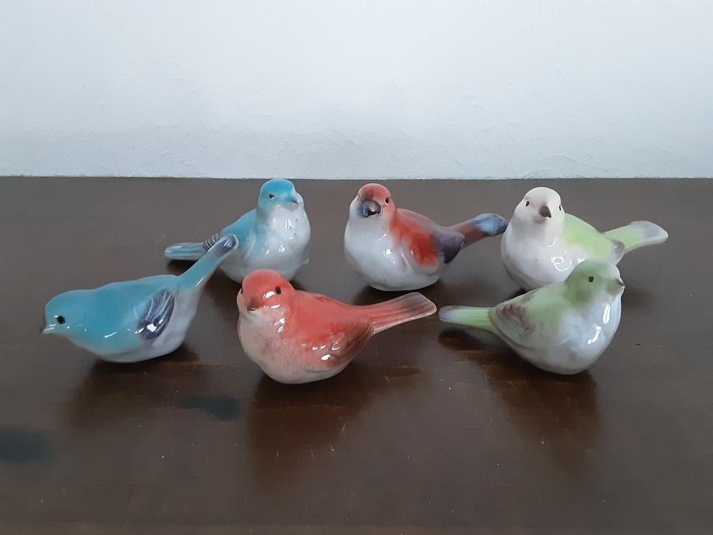 Bel ensemble d'oiseaux., Enlèvement ou Envoi, Comme neuf, Oiseaux, Statue ou Figurine