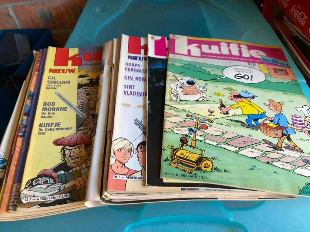 oude kuifje tijdschriften 20 stuks jaren 70, Ophalen of Verzenden, Kuifje