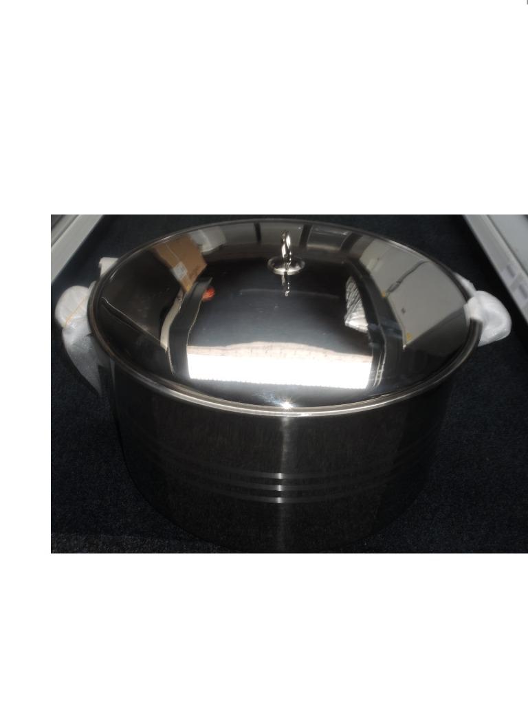 Kookpan 54 L nieuw!, Maison & Meubles, Cuisine | Casseroles & Poêles, Neuf, Poêle à frire ou Sauteuse, Inox, Plaques à induction