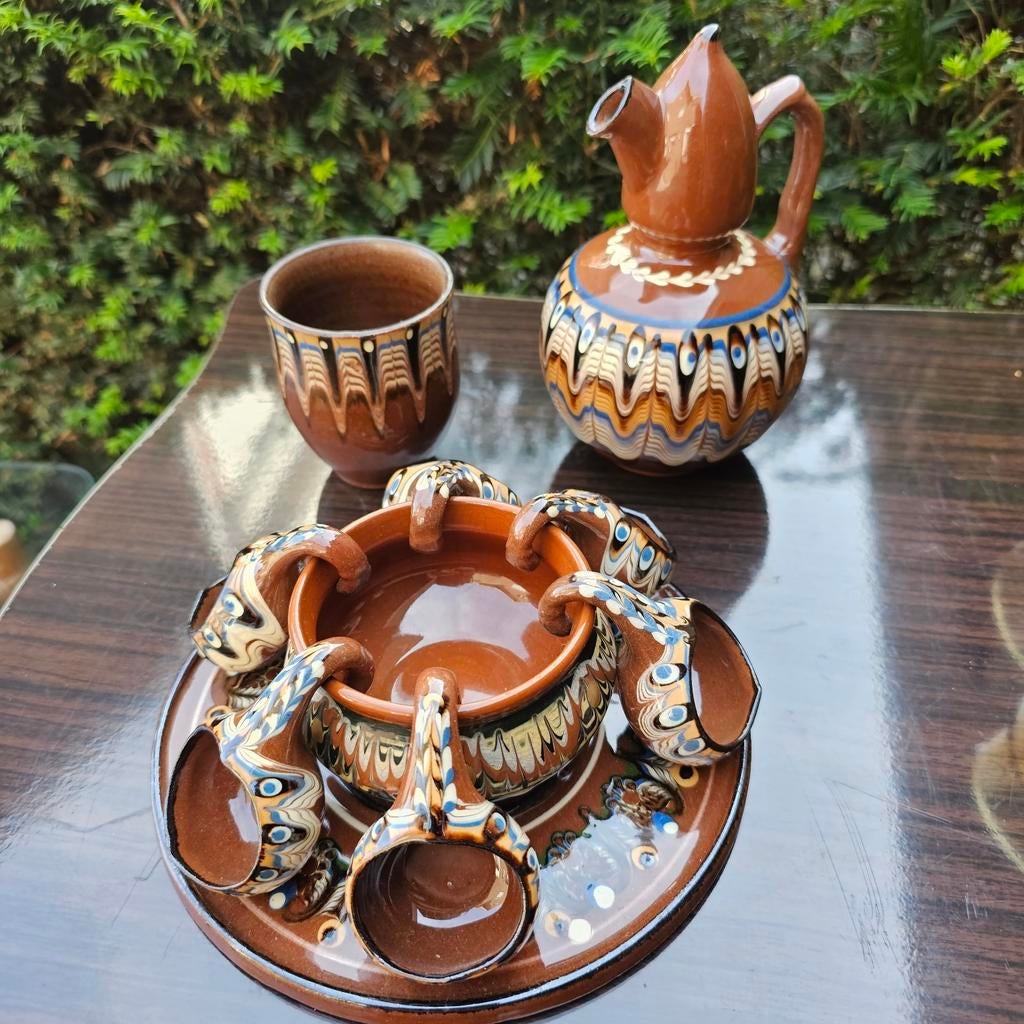 Bulgaars setje servies, Antiek en Kunst, Antiek | Servies compleet, Ophalen of Verzenden