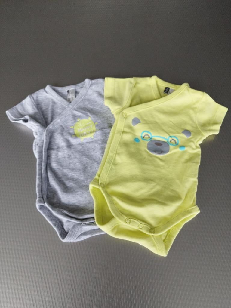 2 bodytjes 1 maand : nieuw, Enfants & Bébés, Enlèvement ou Envoi, Neuf, Autres tailles