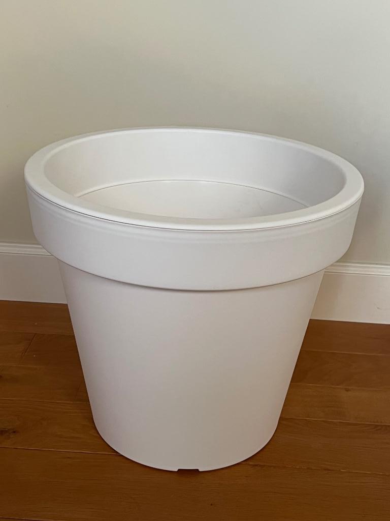 Plastic bloempot, Tuin en Terras, Ophalen, Kunststof, 40 cm of meer, Rond