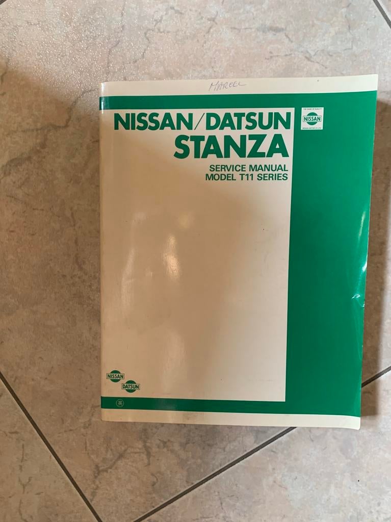 Nissan/Datsun Stanza T11 service manual, Ophalen of Verzenden