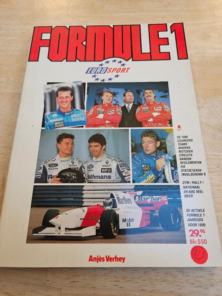 Boek Formule1 1995 jaargids, Ophalen of Verzenden, Gelezen, Anjes verhey
