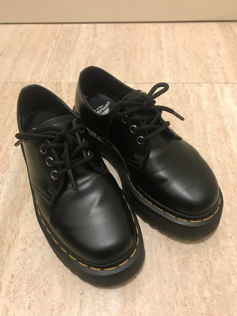 Dr Martens 1461 Quad, Zwart, Boots, Gedragen, Dr Martens