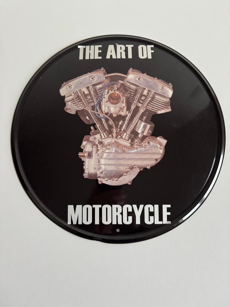 Harley Davidson early shovelhead motorblok, Ophalen, Zo goed als nieuw, Reclamebord