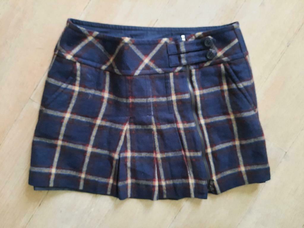 mini rok / MEXX / 38 / donkerblauw / wol, Maat 38/40 (M), Mexx, Blauw, Ophalen of Verzenden