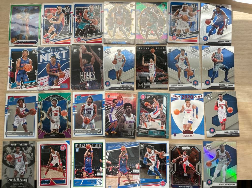 33 Detroit Pistons kaarten, Ophalen of Verzenden, Nieuw, Meerdere plaatjes