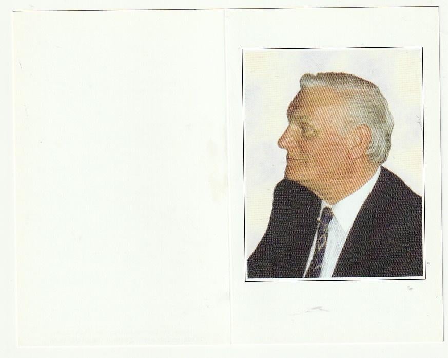 Jan VAN HEST Turnhout 1999 Oud-strijder Weerstander 40/45, Verzamelen, Verzenden, Bidprentje