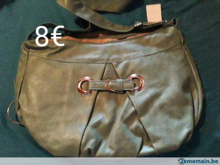 Sac en cuir vert, Ophalen of Verzenden, Nieuw, Groen