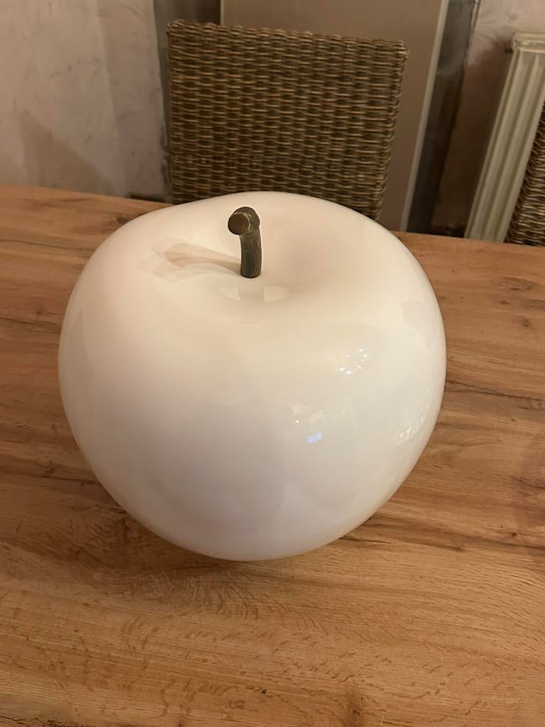 Witte decoratieve appel, Huis en Inrichting, Ophalen of Verzenden, Nieuw