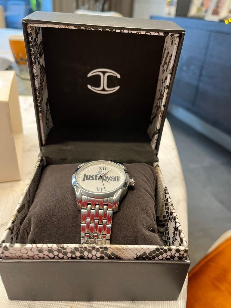Montre Just Cavalli, argentée, neuve, Autres marques, Acier, Enlèvement, Acier